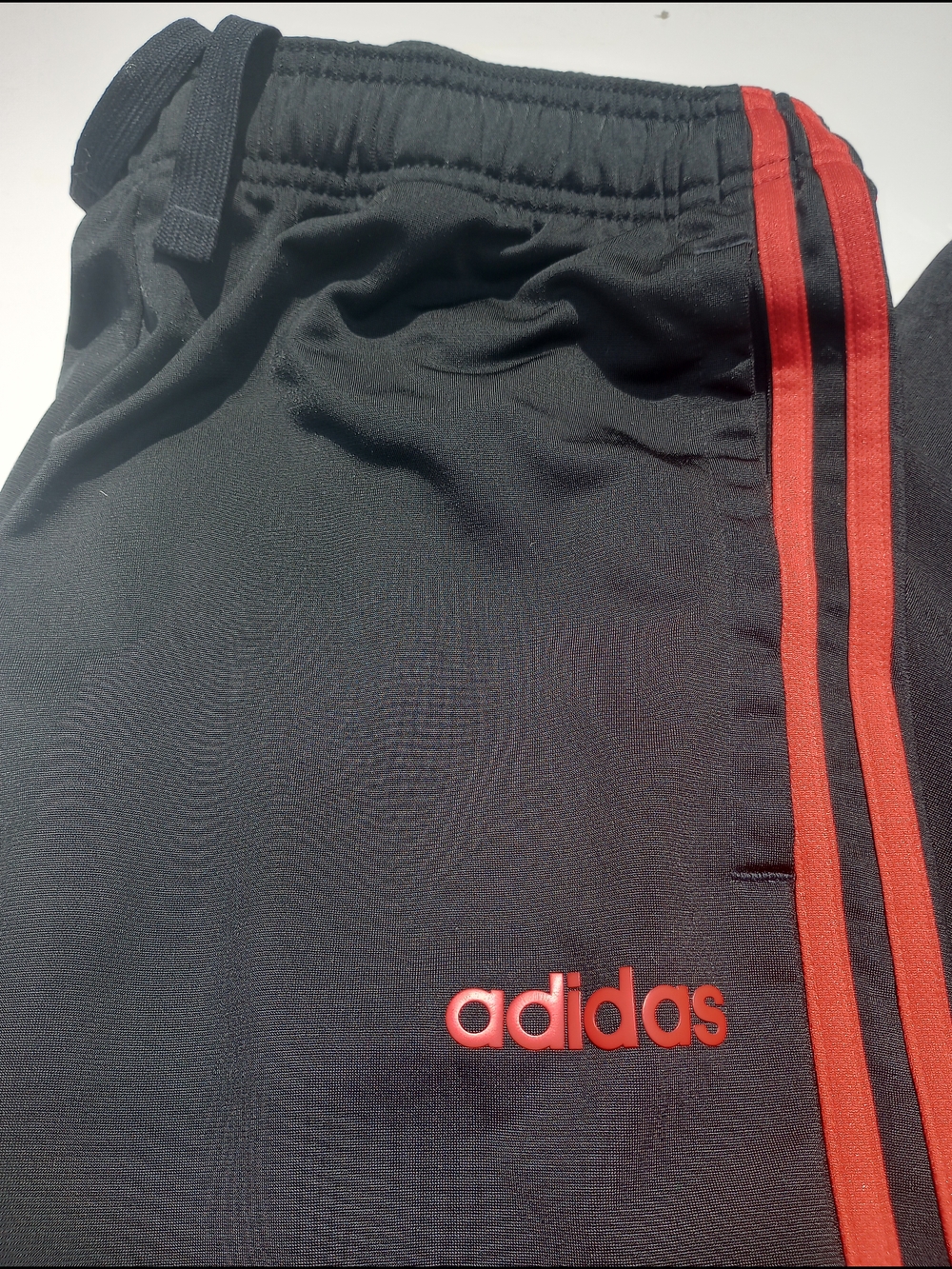 Adidas Black/Red Track Pants Joggers. Size Medium . - Picture 2 of 3